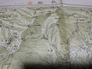 長野　長野県　古地図　 地形図　地図　資料　46×57cm　大正9年製版　昭和11年印刷　発行　書き込み　B2309