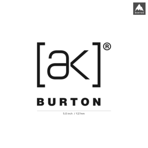 【BURTON】バートン★40★AK★ダイカットステッカー★切抜きステッカー★5.0インチ★12.7cm