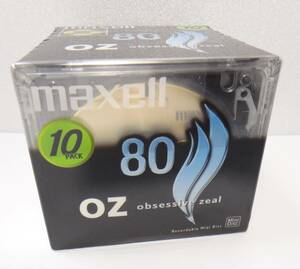 新品、未開封　ゴールド色ディスク HGXスタンパにより高音質 10枚入り OZ obsessive zeal　maxell MD OZMD80.10P 80分