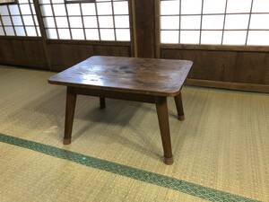 昭和レトロ 台所 木製の小さいテーブル 39×54.5㎝高さ：30㎝