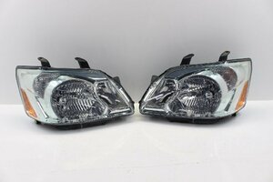 美品/破損無　ノア　AZR60系　後期　ヘッドライト　左右　コイト　28-181　キセノン　HID　グリーンメッキ　刻印NO　284183-284184-K9-3