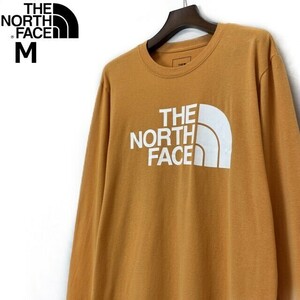 1円～!売切!【正規新品】THE NORTH FACE◆L/S HALF DOME TEE 長袖 Tシャツ ロンT US限定 男女兼用 コットン キャンプ(M)オレンジ 180902-5