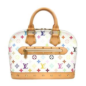 Louis Vuitton ルイヴィトン アルマ M92647 ハンドバッグ モノグラム マルチカラー ブロン ホワイト 白 バッグ