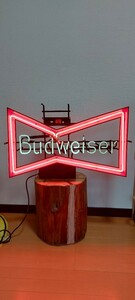 Budweiser ネオン管ガレージ！ 激安スタート！照明 バドワイザー インテリア　アメリカン雑貨！