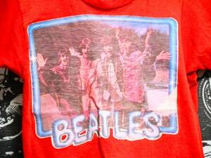 ☆希少なキッズサイズの1枚でオススメ☆Made in USA製アメリカ製BEATLESビンテージビートルズTシャツジョンレノン70s80s70年代80年代バンド