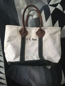 80〜90s LL Bean レザーハンドル　トートバッグ　tote ビーントート