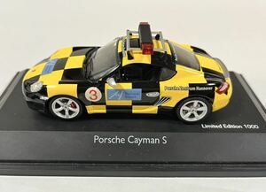 PORSCHE CAYMAN S ‘Follow Me’ Hannover Airport Mini Car Fan Special 1/43 Scale SChuco製　Limited Edition Serial Number 0161/1000