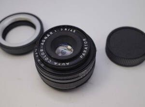 56　 改造レンズ　アグファ　Agfa Color-Agnar,　1:2,8/45mm　M39　アダプター付　ソニーミラーレス（Eマウント）用