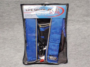 【新品!!】LIFE SAVER JACKET　ライフセイバージャケット　自動膨張ショルダー式ライフジャケット　ブルー