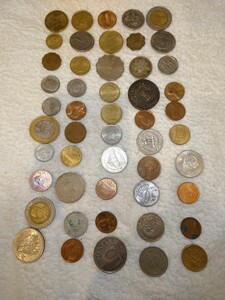 古銭 外貨 50枚セット 260g Bセット 硬貨 海外 コイン コレクション 汚れあり お金