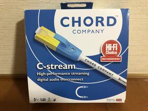 CHORD COMPANY C-Stream Streaming LAN 3m 新品未使用　元箱付