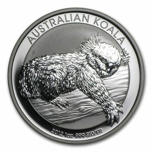 [保証書・カプセル付き] 2012年 (新品) オーストラリア「コアラ」純銀 1オンス 銀貨