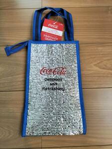 コカ・コーラ　アルミフェイス保冷バッグ　新品未使用　非売品 青 ブルー