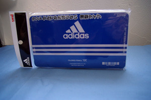 新品★adidas アディダス★三菱色鉛筆★880級★青缶★12色セット