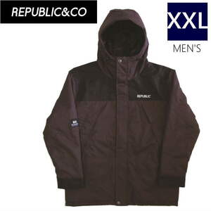 ○ REPUBLIC 36 CHAMBERS JKT Brown XXLサイズ メンズ スノーボード スキー ジャケット JACKET スポーツMIX 22-23 日本正規品