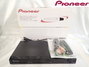 0325①［H］♪未使用品　pioneer　パイオニア　DVDプレイヤー　DV-２０２０　ブラック　付属品付き♪