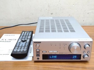 ONKYO オンキョー AVアンプ SA-907FX 動作確認済み美品 リモコン付き