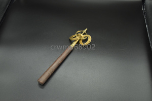 仏具 密教法具 真鍮製 錫杖 