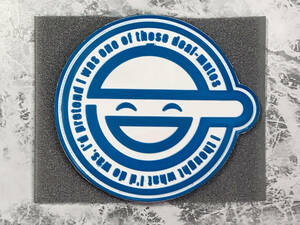 「攻殻機動隊　ワッペン　笑い男　ラバー製 マジックテープ式」tface-g 【タグ：グッズ、コミック、アニメ】AM11 4
