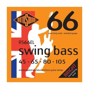 ロトサウンド ベース弦 1セット RS66EL Swing Bass 66 Extra Standard 45-105 EXTRA LONG SCALE エレキベース弦 ROTOSOUND