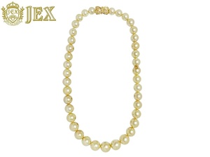 MIKIMOTO ミキモト K18白蝶 ゴールド系 パール ダイヤ 留具 ネックレス NO.48219-B