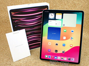 □【中古 美品】国内版 SIMフリー iPad Pro 12.9インチ 第6世代 Cellular 128GB スペースグレイ MP1X3J/A 2022年秋モデル 本体(PZ148-27)