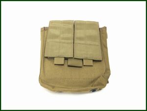 okinawa　base　米軍　実物　米海兵隊　米陸軍　U.S.ARMY　TAG　SAW 200R pouch　マガジンポーチ　MOLLE　カーキ