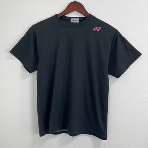 YONEX ヨネックス メンズ 半袖 Tシャツ トップス スポーツ ウェア SSサイズ テニス 練習着 ブラック ロゴ ワンポイント バックプリント