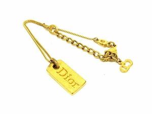 1円 ChristianDior クリスチャンディオール ヴィンテージ ブレスレット アクセサリー レディース ゴールド系 BJ2299