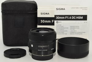 【特上品】 SIGMA 30mm F1.4 DC HSM Art A013 Pentax Kマウント APS-C/Super35　＃6522