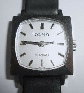 OLMA 手巻き レディース 腕時計 正常稼働 オルマ INCABLOC スイス製