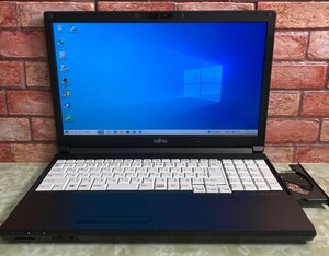 1円～ ●富士通 LIFEBOOK A746/P / Core i7 6600U (2.60GHz) / メモリ 8GB / SSD 256GB / DVD / 15.6型 フルHD (1920×1080) / Win10 Pro