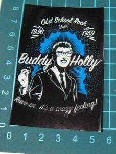 バディ・ホリー　DUDDY HOLLY　■　大判　防水ステッカー