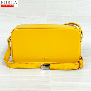 アウトレット！ FURLA フルラ 新品 クロスボディバッグ EAS6FBK MSD000 ショルダーバッグ カメラバッグ イエロー レザー レディース 鞄