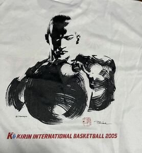 アシックス×KIRIN キリン バスケットボール日本代表 スラムダンク 井上雄彦 桜木花道 2005 年 半袖Tシャツ ホワイト XLサイズ