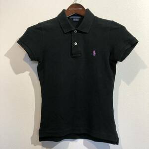 RALPH LAUREN ラルフローレン スキニーフィットポロシャツ ブラック US XS / THE SKINNY POLO 黒 ポロラルフローレン