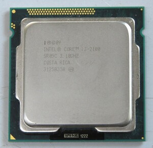 Intel Core i3 2100 3.1GHz/2コア/L3:3MB/LGA1155/TDP65W　動作確認済