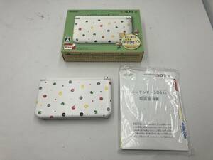 【1262】[1円～] ニンテンドー3DS LL とびだせ どうぶつの森仕様 本体 動作確認済み 中古品