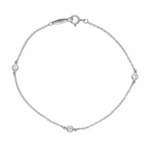 TIFFANY&Co. ティファニー ダイヤモンド(0.15ct) バイザヤード ブレスレット 18cm PT950