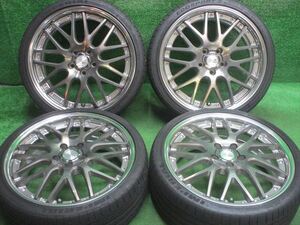 中古 ホイールタイヤ 4本 225/35R19 2020年製 2分山 WORK ワーク ランベック LM1 ラジアル タイヤ インペリアル エコスポーツ2