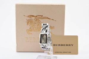 美品 箱付き バーバリー BU4212 スクエア クォーツ レディース 腕時計 Burberry