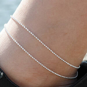 【新品】DAN-22 アンクレット シルバー925 Silver925 anklet ジュエリー ootd code コーデペア 重ね付け SILVER GOLD シルバーアクセ 2/2