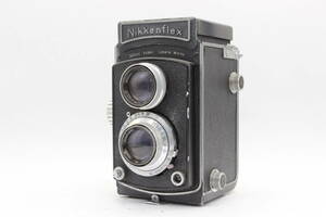 【訳あり品】 Nikkenflex H.C Nikken Anastigmat 7.5cm F3.5 二眼カメラ s2513