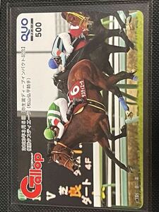 Gallop当選品クオカード QUOカード 2023年 弥生賞ディープインパクト記念 タスティエーラ 松山弘平騎手　当選者10名 当選通知書あり 抽選物