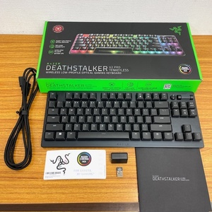 ～美品～ Razer DeathStalker V2 Pro Tenkeyless ワイヤレスキーボード US配列 PC周辺機器 