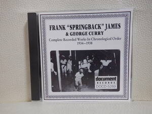 [CD] FRANK SPRINGBACK JAMES & GEORGE CURRY / 1934 - 1938