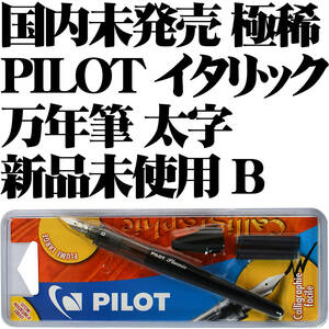 【国内未発売 極稀少】■パイロット PILOT 万年筆 Plumix イタリック B 太字 新品■カリグラフィー スタブ 即日発送 送料120円-