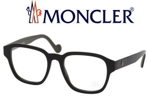 新品本物■モンクレール■MONCLER ロゴプレート ウェリントン 眼鏡 サングラス フレーム 黒ぶち メガネ 