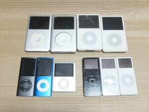 Apple iPod　本体　Classic4台+その他6台　計10台　USED難有完全ジャンク品