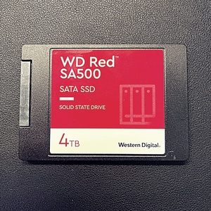 【中古】Western Digital WD Red SA500 SATA SSD 4TB WDS400T1R0A (使用時間4233h)